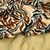 Corderito Sintetico Estampado Con Jersey Flores Marron y Beige C/jersey Beig