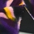 Corderito Sintetico Estampado Con Jersey Violeta y Amarillo C/jersey Negro - Tienda Los Angeles - Telas y Blanco Hogar