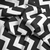 Tropical Mecanico Estampado Chevron Blanco y Negro