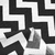 Tropical Mecanico Estampado Chevron Blanco y Negro - Tienda Los Angeles - Telas y Blanco Hogar