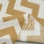 Tropical Mecanico Estampado Zig Zag Blanco y Beige - Tienda Los Angeles - Telas y Blanco Hogar