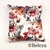 Almohadon Belice Bco Flores Acuarelada Bordo-naranja
