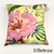 Almohadon Belice Amarillo Flor Grande Rosa Hoja Verd