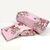 Juego Sabana Estampada 6 Piezas Rosa Ramo Rosas