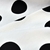 Gabardina Estampada Premium Blanco Con Circulos Negros