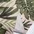 Cuerina Alfa Estampada Natural Hojas Adam Grandes Verdes - Tienda Los Angeles - Telas y Blanco Hogar