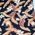 Algodon Flame Estampado Negro Hojas Beige en internet
