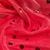 Organza Cristal Con Brillo Rojo Circulos