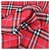 Viyela Check Cuadro Rojo Lineas Celeste