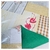 Hule Felpa Verde Cuadrille Beige Corazon Cereza - Tienda Los Angeles - Telas y Blanco Hogar