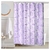Cortina de Baño Doble Premium Frases Lila