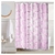 Cortina de Baño Doble Premium Frases Fucsia