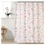 Cortina de Baño Doble Premium Flores Naranja