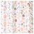 Cortina de Baño Doble Premium Flores Naranja - comprar online