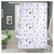 Cortina de Baño Doble Premium Cactus Negro Fucsia