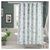 Cortina de Baño Doble Premium Mandala Verde Esmeralda Gris