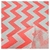 Lona Estampada Zig Zag Rosa Fluo Blanco - comprar online