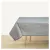 Mantel Cuerina Estampado Gris Melange