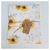 Mantel Cuerina Estampado Blanco Margaritas Hojitas Gris - comprar online