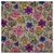 Tropical Mecanico Estampado Beige Florecitas Violeta-rosa-azul - comprar online