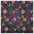 Tropical Mecanico Estampado Gris Oscuro Florecitas Violeta Rosa - comprar online