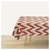 Mantel Tropical Estampado Zig Zag Tostado Natural