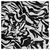 Gabardina Animal Print Acebrado Blanco/negro