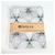 Mantel Cuerina Estampado Gris Flor Blanca Rayas Negras - comprar online
