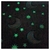 Polar Fleece Luminico Negro Lunas y Estrellas - tienda online