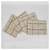 Servilletas Premium X 4 Cuadro Chico Negro-beige