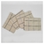 Servilletas Premium X 4 Cuadro Chico Negro Gris