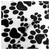 Polar Soft Estampado Blanco Con Huellas Negras - Tienda Los Angeles - Telas y Blanco Hogar