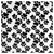 Polar Soft Estampado Blanco Con Huellas Negras - comprar online