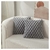 Funda Almohadon Piel de Conejo Rombos Gris Claro