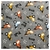 Micropolar Estampado Gris Tractores - comprar online
