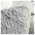 Funda Almohadon Pelo Corto Gris Claro - comprar online