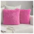 Funda Almohadon Pelo Corto Rosa
