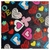 Polar Estampado Con Simil Corderito Negro Corazones Love Mariposa - comprar online