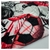 Polar Soft Estampado Rojo Grafitto Pelotas - Tienda Los Angeles - Telas y Blanco Hogar
