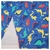 Interlock Estampado Fondo Azul Francia Dinos de Colores - Tienda Los Angeles - Telas y Blanco Hogar