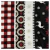 Polar Soft Estampado Guardas Cuadro Flores Rojo Negro - comprar online