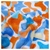 Polar Soft Estampado Camuflado Turquesa Naranja