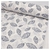 Percal Estampado Blanco Hojas Azul Gris en internet
