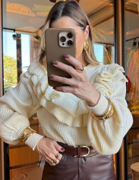 Tricô Babados Anelise