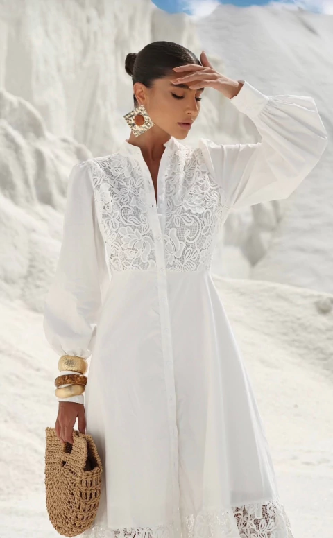 Vestido Mossoco com renda