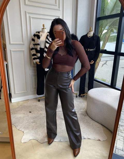 Calça Leather Monza