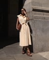 Vestido Linho Manteiga