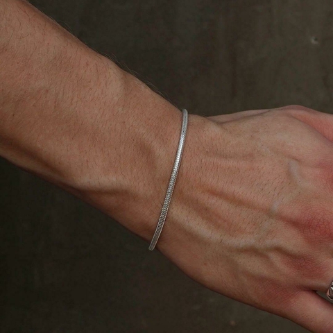 Pulseira Fio Redondo Grossa - Masculina