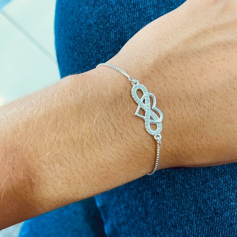 Pulseira Infinito Coração - comprar online