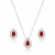 Conjunto Gota Moldura Rubi
